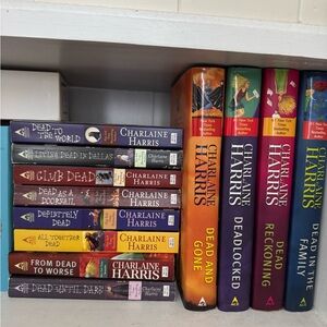 Charlaine Harris book collection.